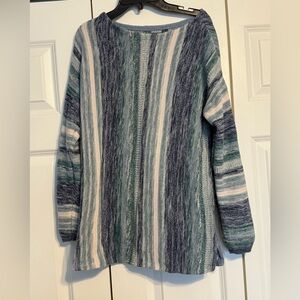 Chaps Women's Sweater - and Shades of Blue